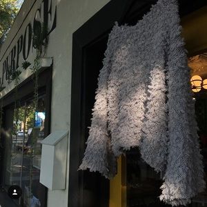 Textured Grey Sweater